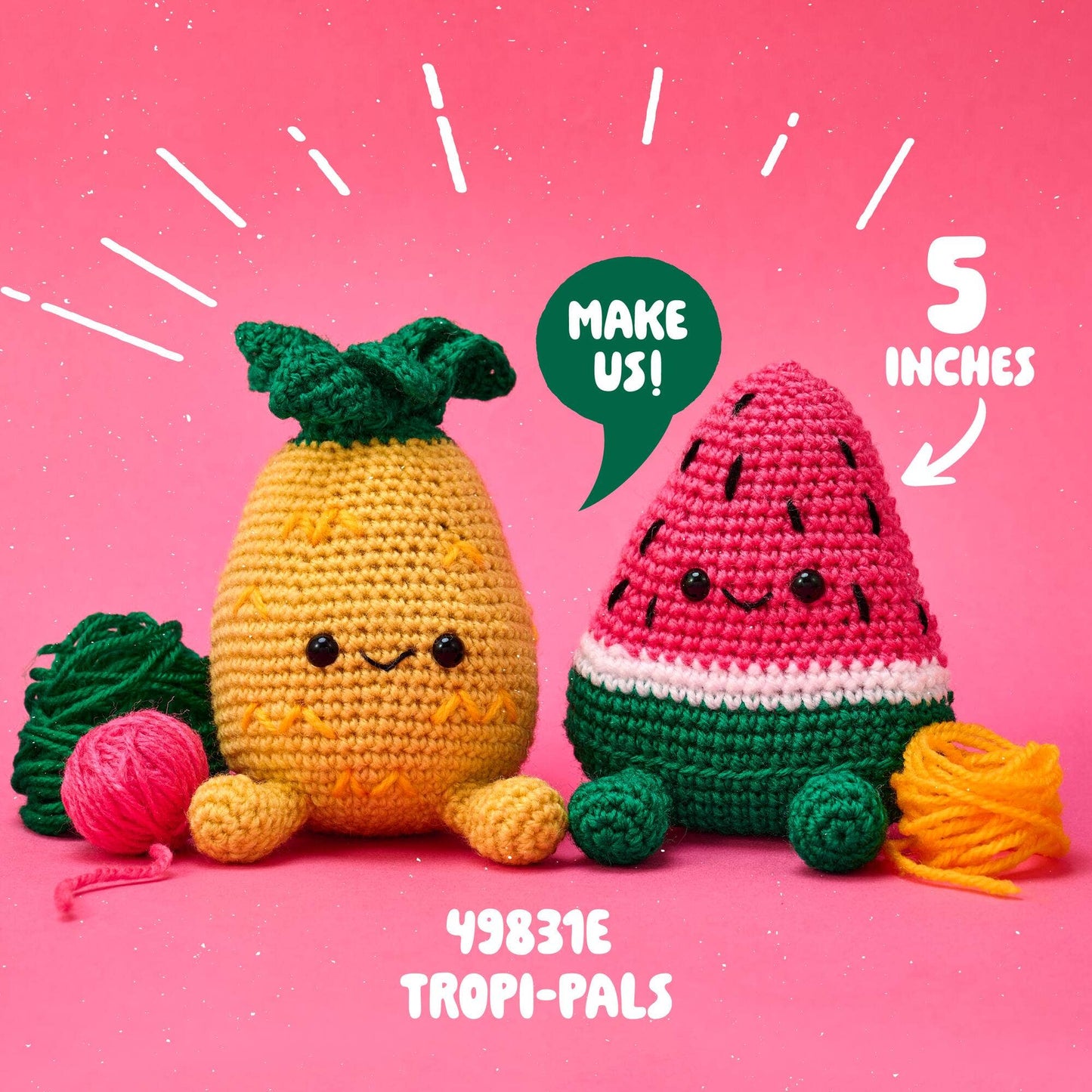 Bucilla ®  Amigurumi Crochet Kit - Tropi-Pals 5"