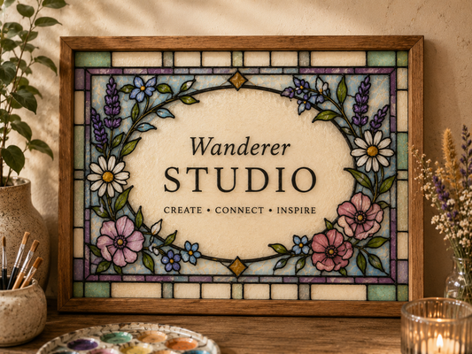 Faux Stained Glass Name Sign Workshop