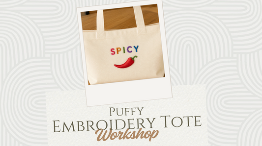 Puffy Embrodery Tote Workshop