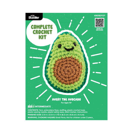 Bucilla ® Amigurumi Crochet Kit – Avery the Avocado 3”