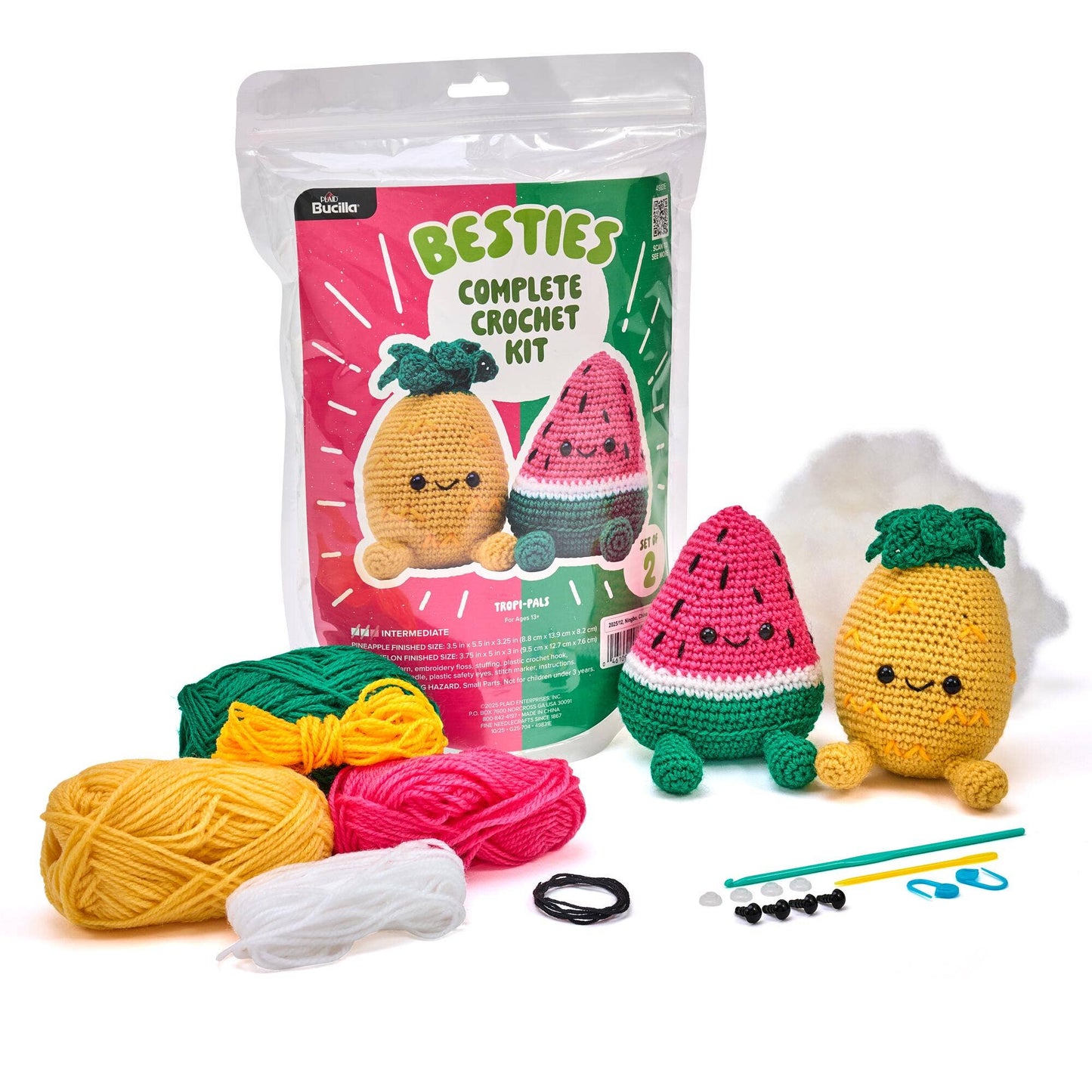 Bucilla ®  Amigurumi Crochet Kit - Tropi-Pals 5"
