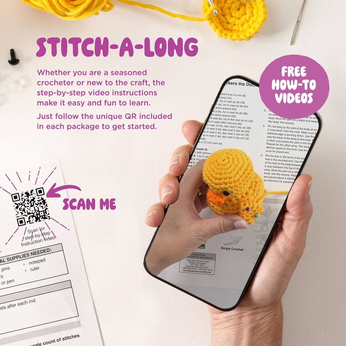 Bucilla ® Amigurumi Crochet Kit - Sherry the Cupcake 5"