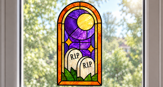 Faux Stained Glass Halloween Edition